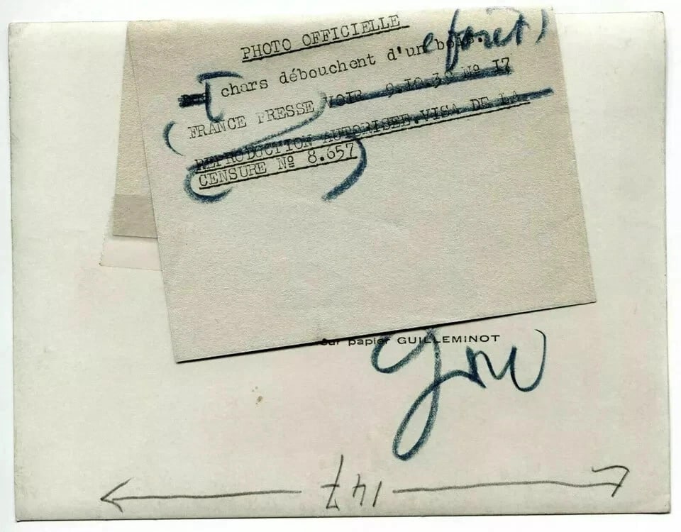 Vintage Photographs FRANCE PRESSE Tanks, World War WWII 09.10.1939 - 6