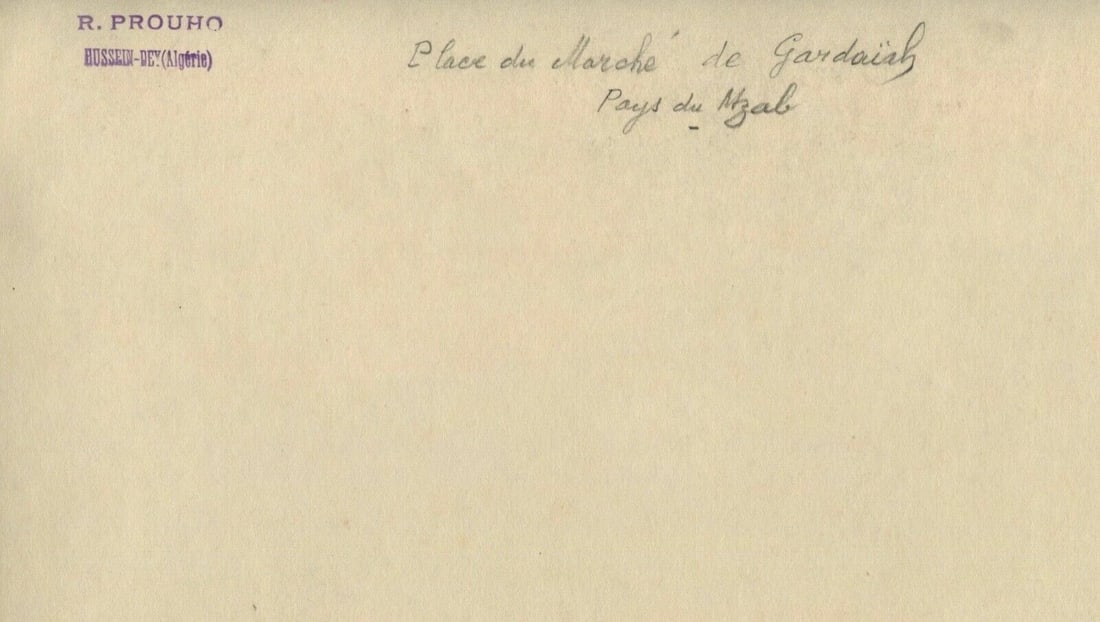 Vintage Photographs R.PROUHO - Gardaiah, Mzab Market, Algeria c. 1910 - 3