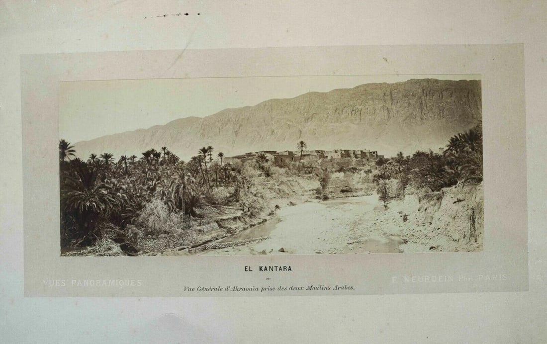Photographs E.Neurdein - El Kantara - Ahraouia, Albumen c. 1880 Vintage - 3