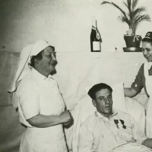 Photographs FRANCE PRESSE - Decorated Wounded WWII 24.02.1940 Vintage - 4