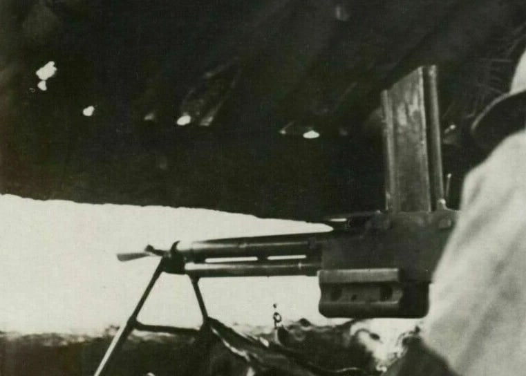 Vintage Photography FRANCE PRESSE Cagna of a Machine Gunner Post WWII 1940 - 3