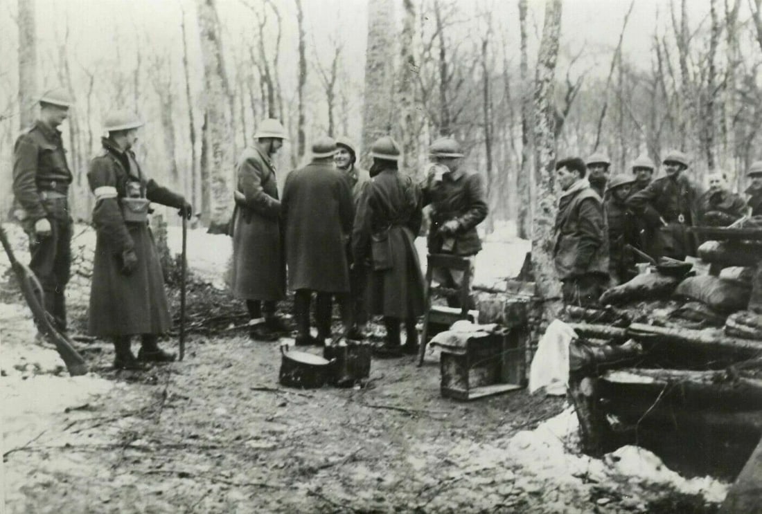 Vintage Photograph France Presse Zone French and English Armies WWII 17.02.1940 (1 of 9)