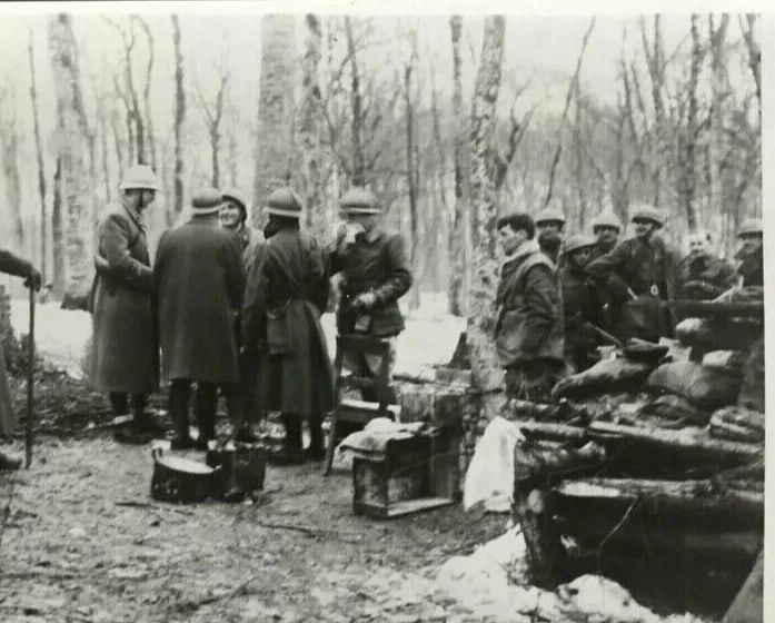 Vintage Photograph France Presse Zone French and English Armies WWII 17.02.1940 - 7