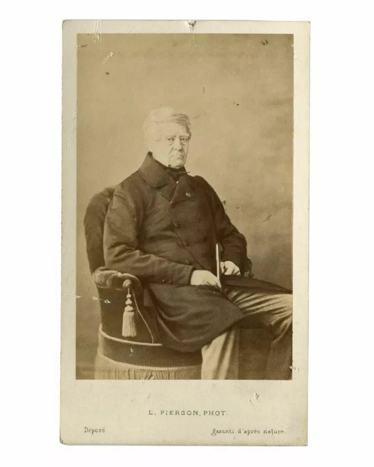 CDV Photo – Duc Pasquier, French Politician – L. Pierson Studio Portrait c.1870 - 7