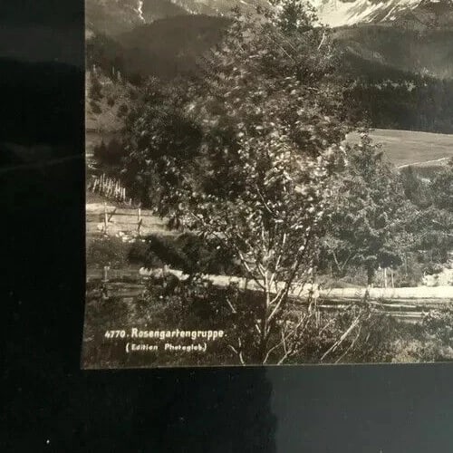 Vintage Photographs Rosengartengruppe, Mountain Landscape - 7