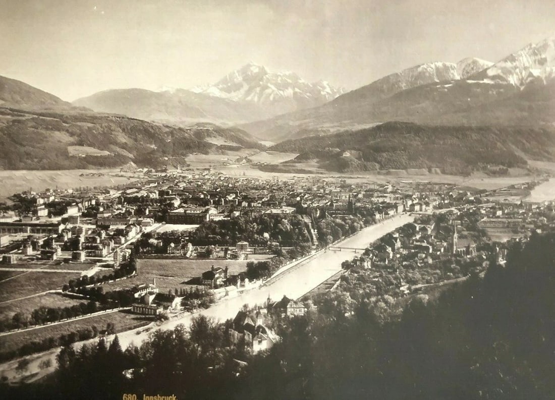 Vintage Photographs Innsbruck Landscape, Cityview - 2