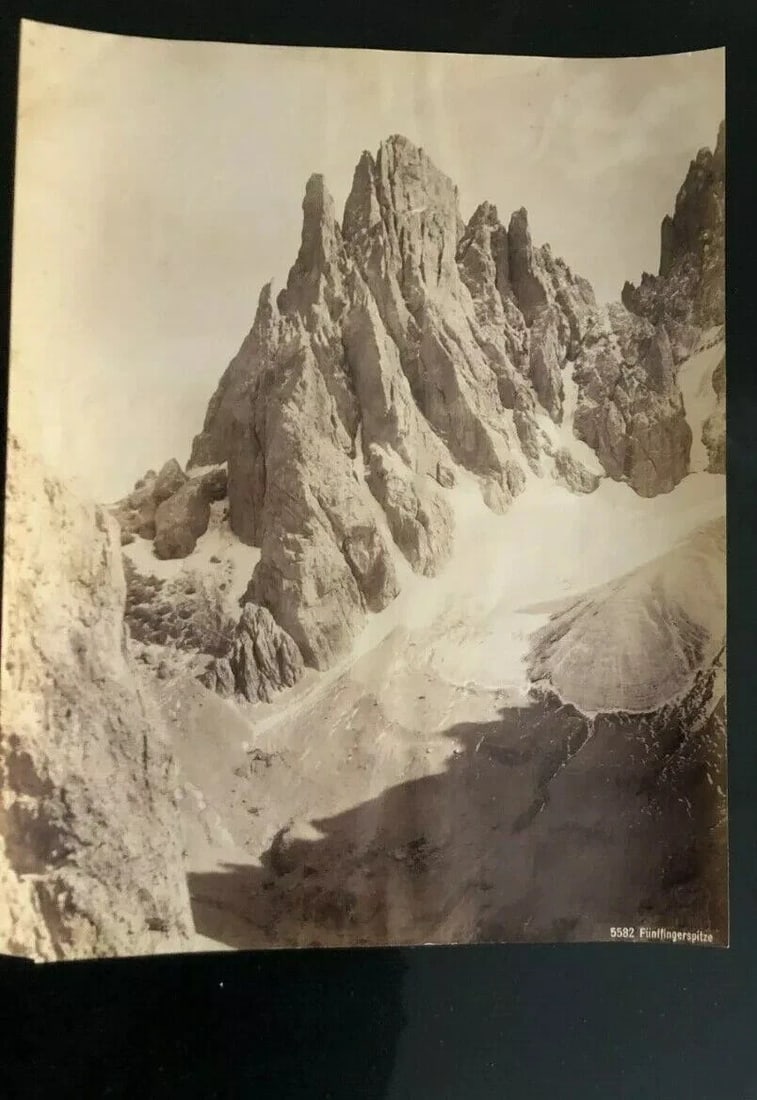 Vintage Photographs Funffingerspitze, Mountain Landscape - 4