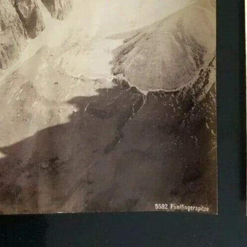 Vintage Photographs Funffingerspitze, Mountain Landscape - 6