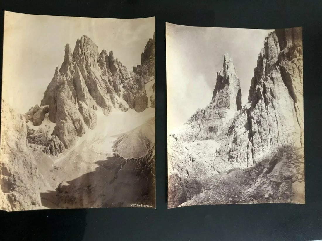 Vintage Photographs Funffingerspitze, Mountain Landscape - 9