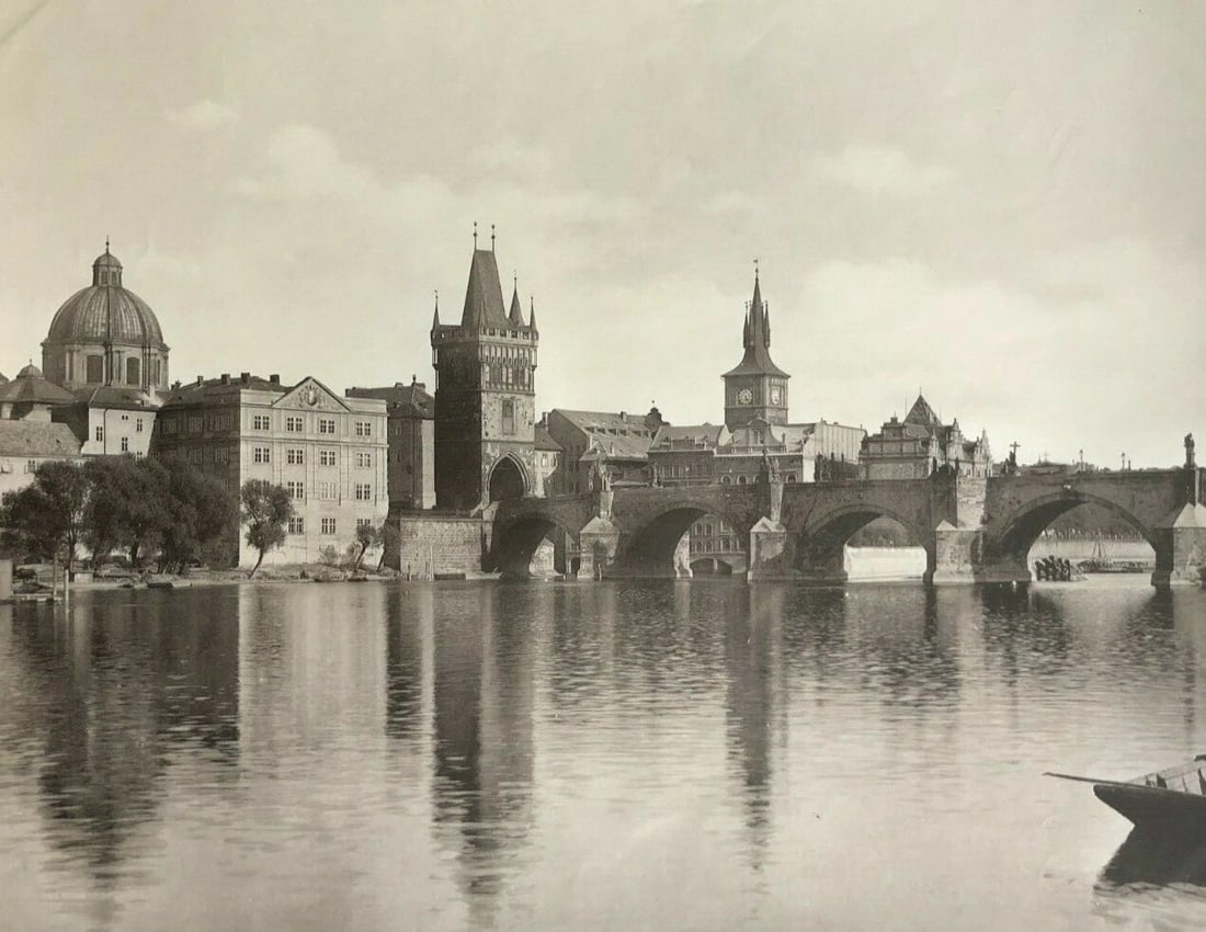 Vintage Photographs Landscape prag, Karlsbrucke und Kleinseite (1 of 9)