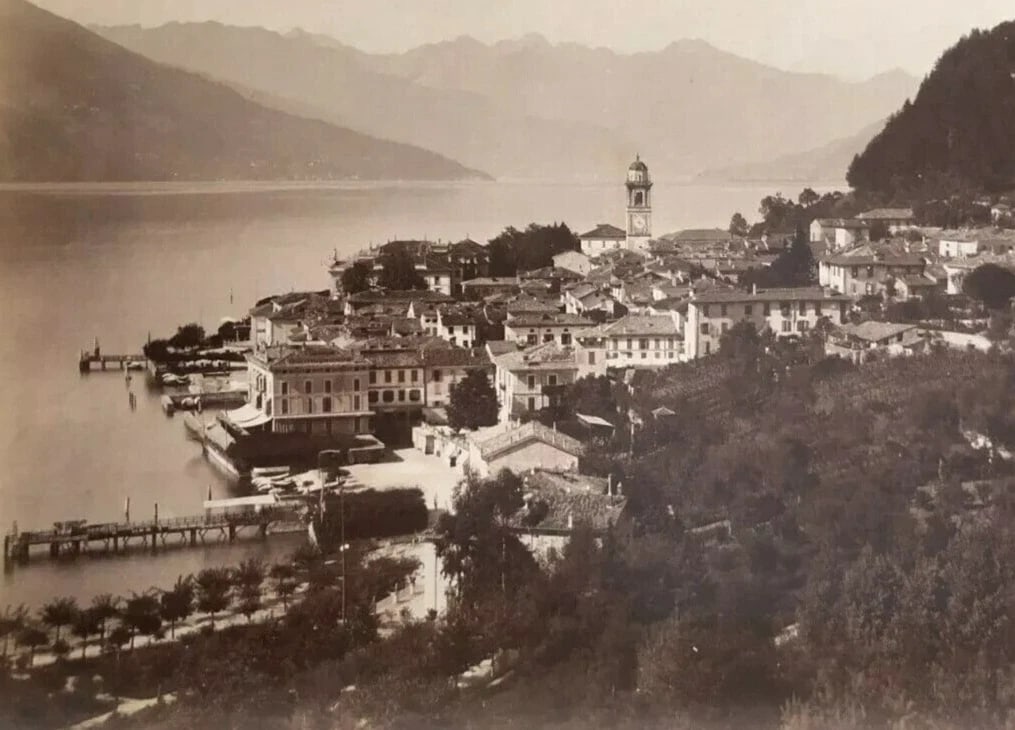 Vintage Photographs Italy, Bellagio Village Landscape, Cityscape - 5