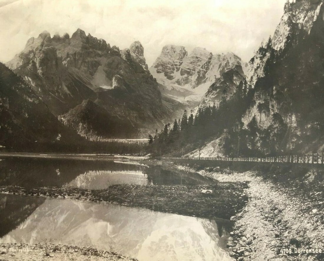 Vintage Photographs Durrensee, Mountain Landscape, Lake - 2