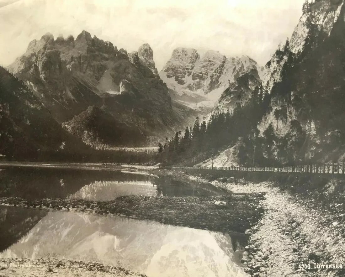 Vintage Photographs Durrensee, Mountain Landscape, Lake - 5