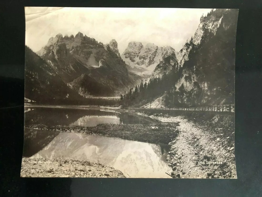 Vintage Photographs Durrensee, Mountain Landscape, Lake - 8