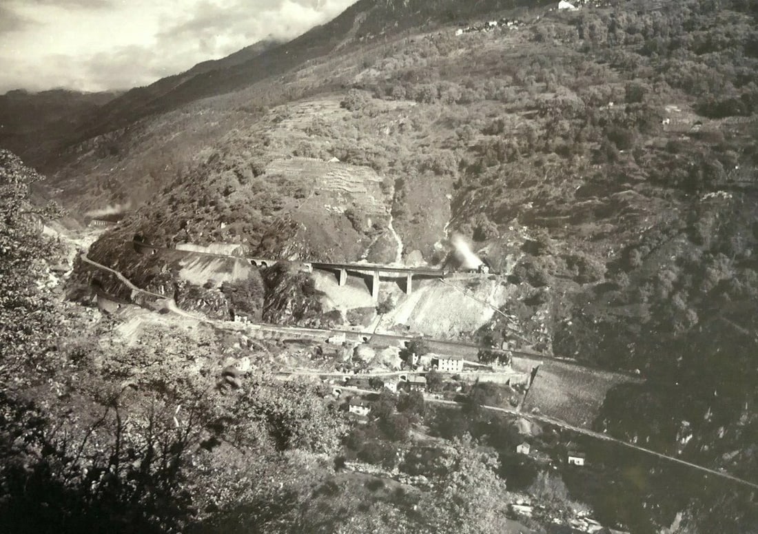 Landscape, Italy, Giornico, Mountain - Vintage Photographs - 2