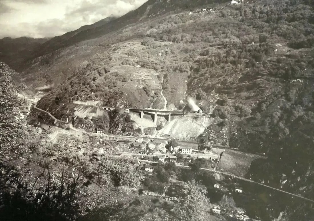 Landscape, Italy, Giornico, Mountain - Vintage Photographs - 9
