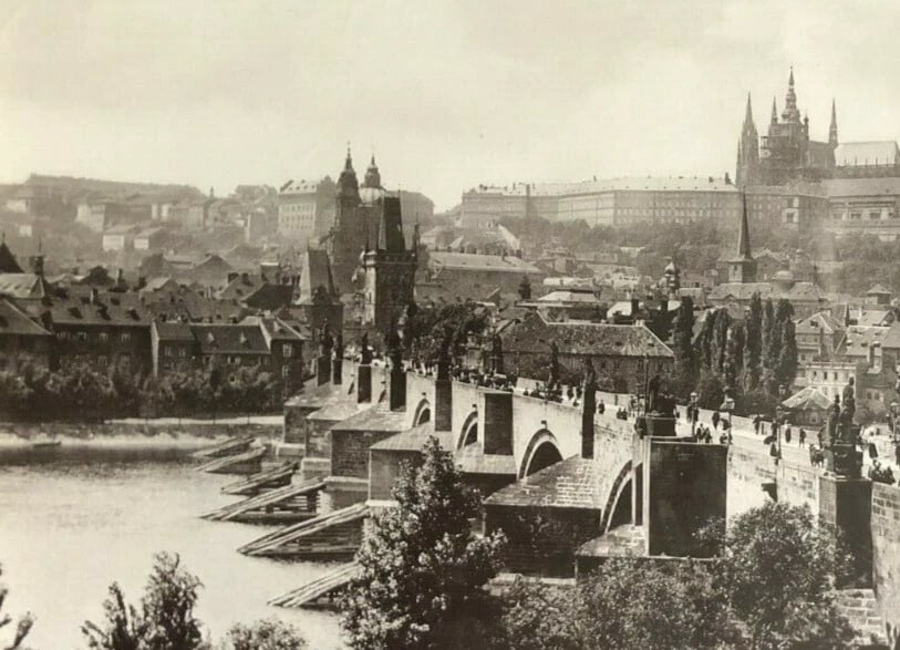 Landscape prag, Karlsbrucke und Kleinseite, Cityview - Vintage Photographs - 3