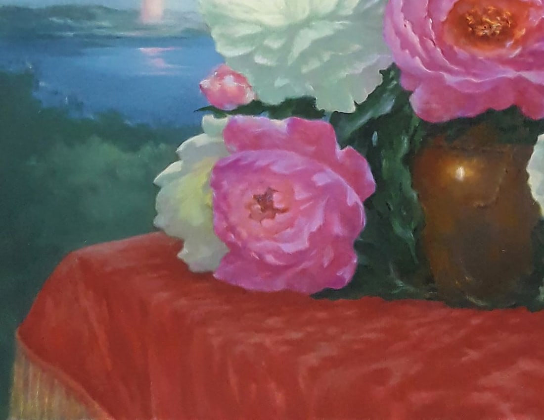 Oil painting Morning Peonies Vasily Korkishko - 3