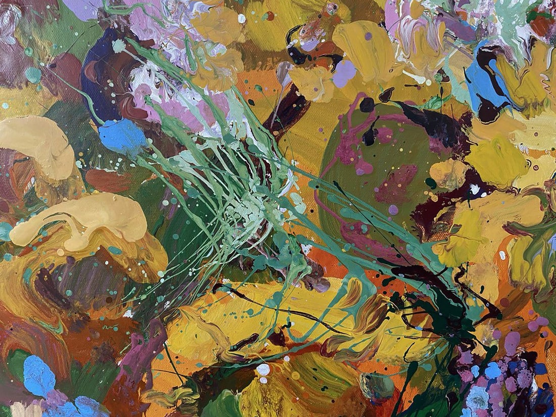 Oil painting Sunny flowers Oksana Ivanyuk - 4