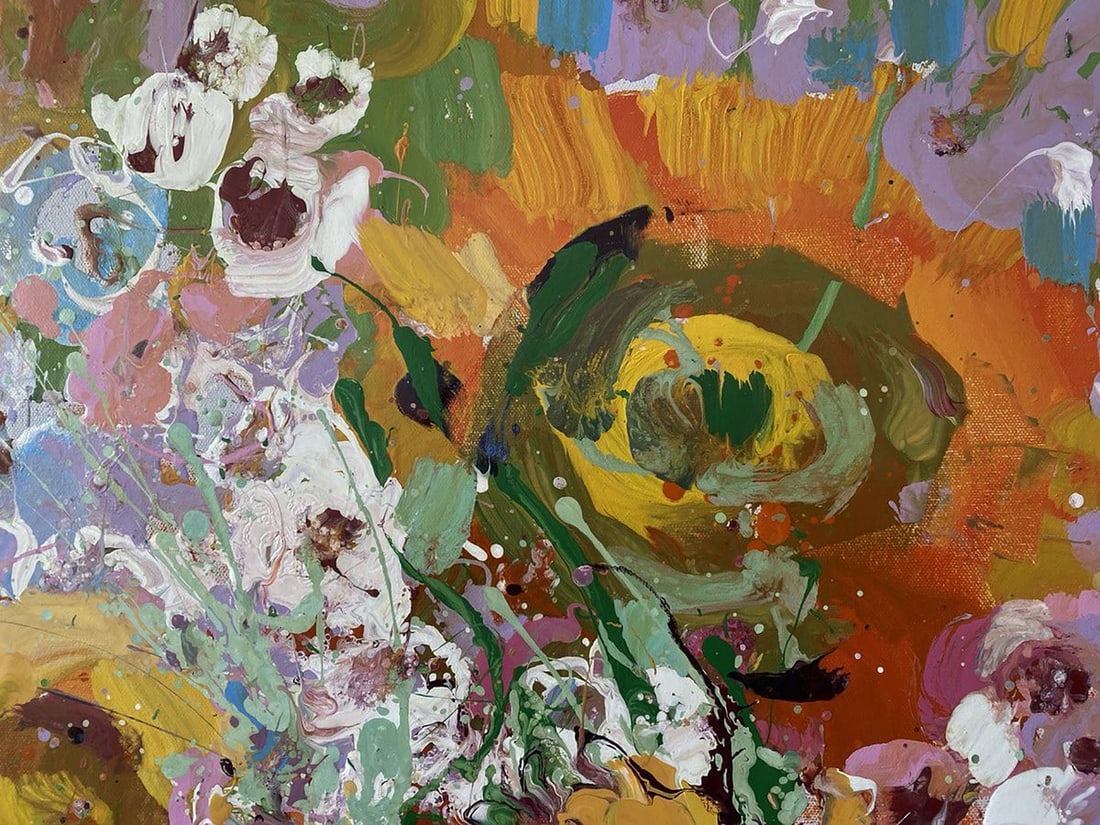 Oil painting Sunny flowers Oksana Ivanyuk - 5