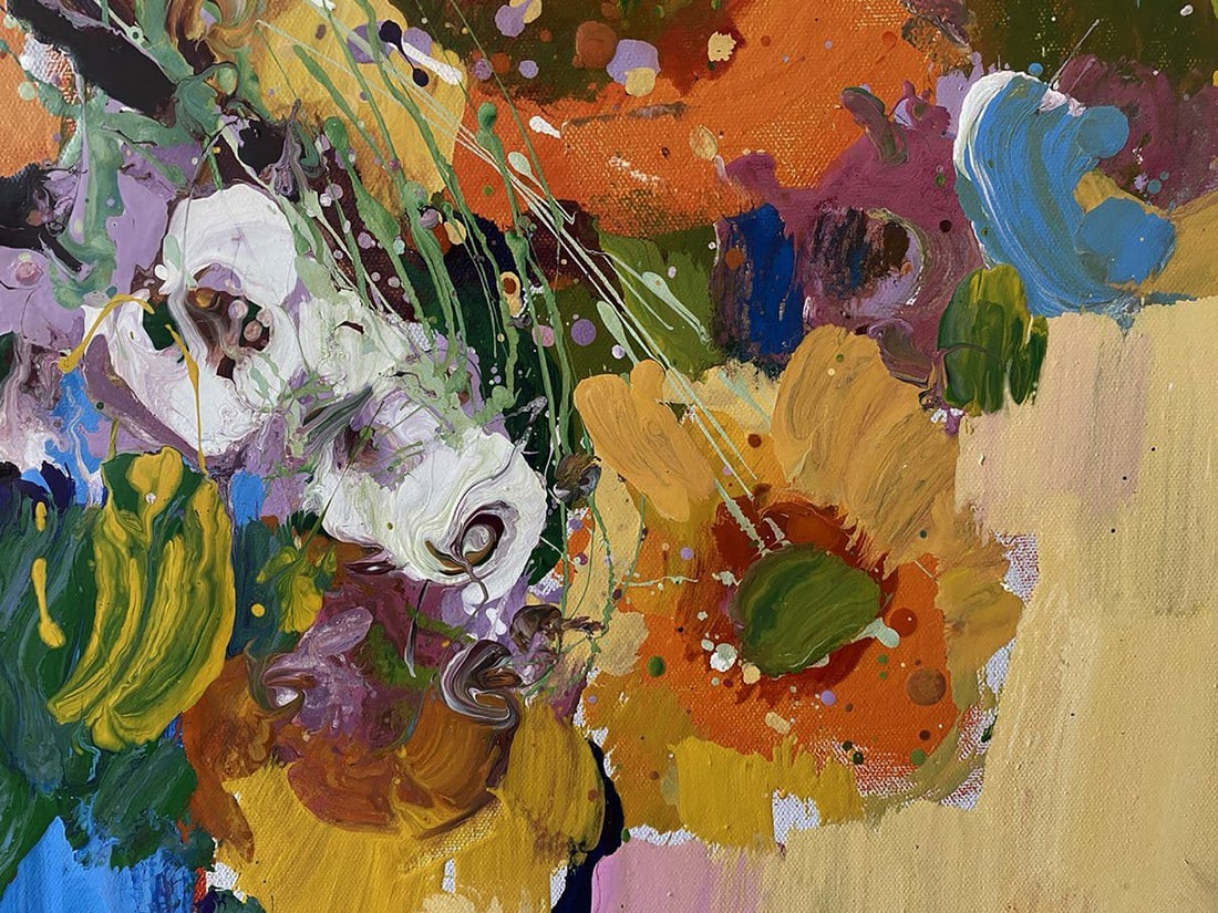 Oil painting Sunny flowers Oksana Ivanyuk - 7