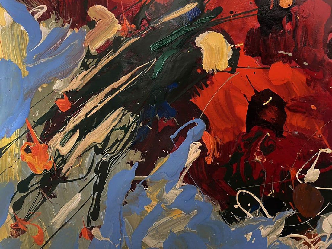 Oil painting Poppies are red Oksana Ivanyuk - 4