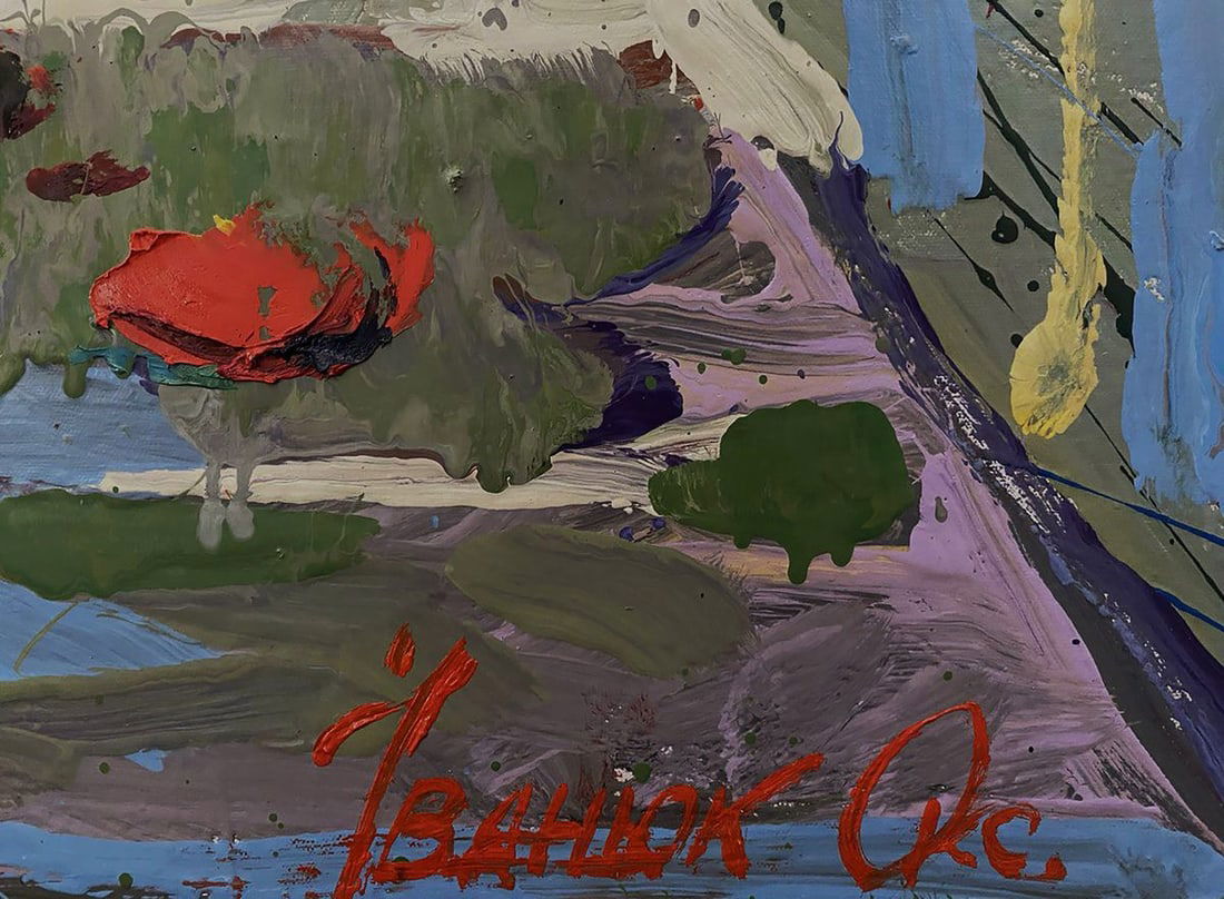 Oil painting Poppies are red Oksana Ivanyuk - 9