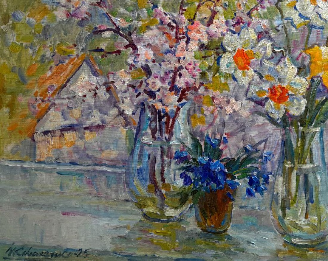 Oil painting Morning light and petals Ivan Kovalenko - 4