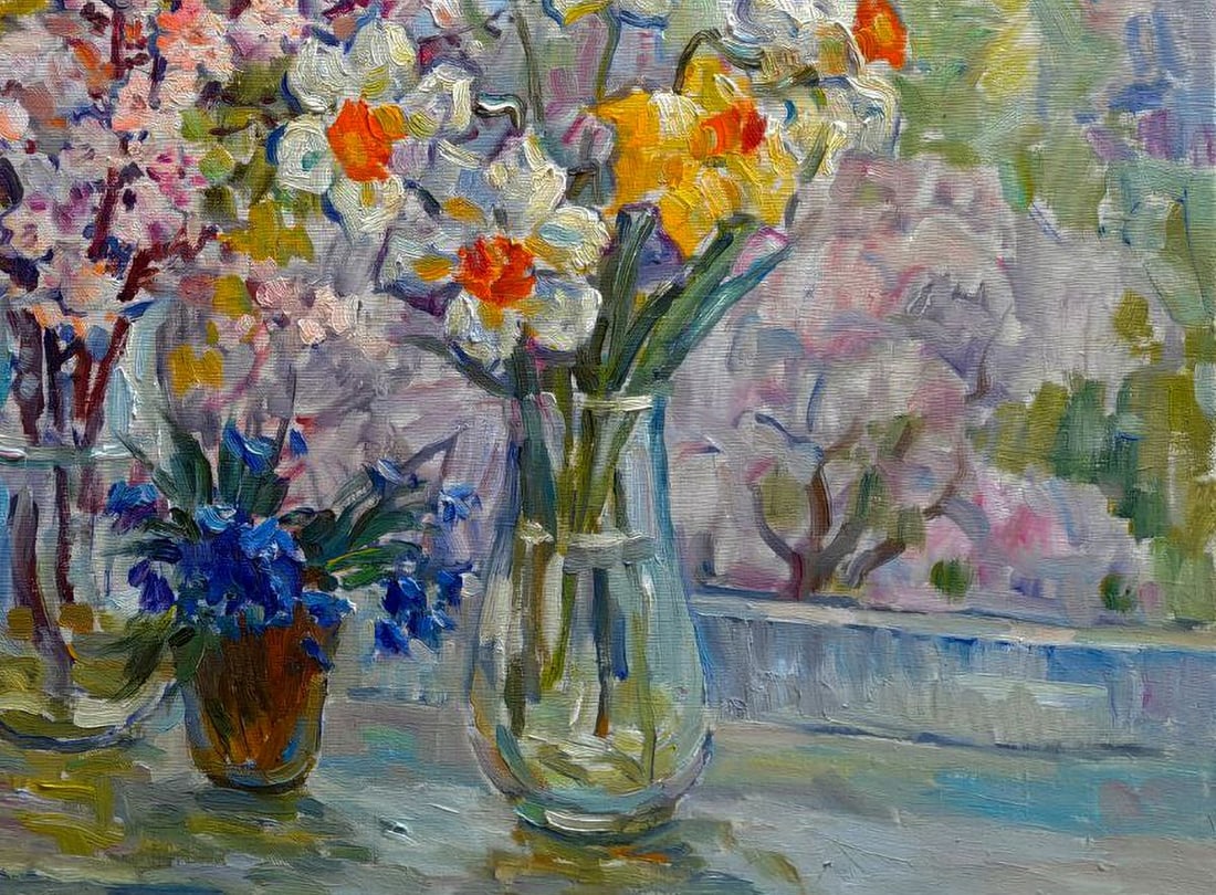 Oil painting Morning light and petals Ivan Kovalenko - 5