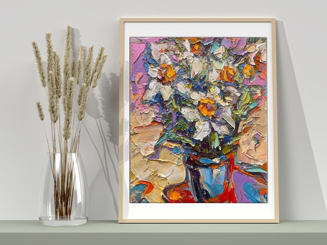 Oil painting Daffodils Oksana Kalenyuk - 3