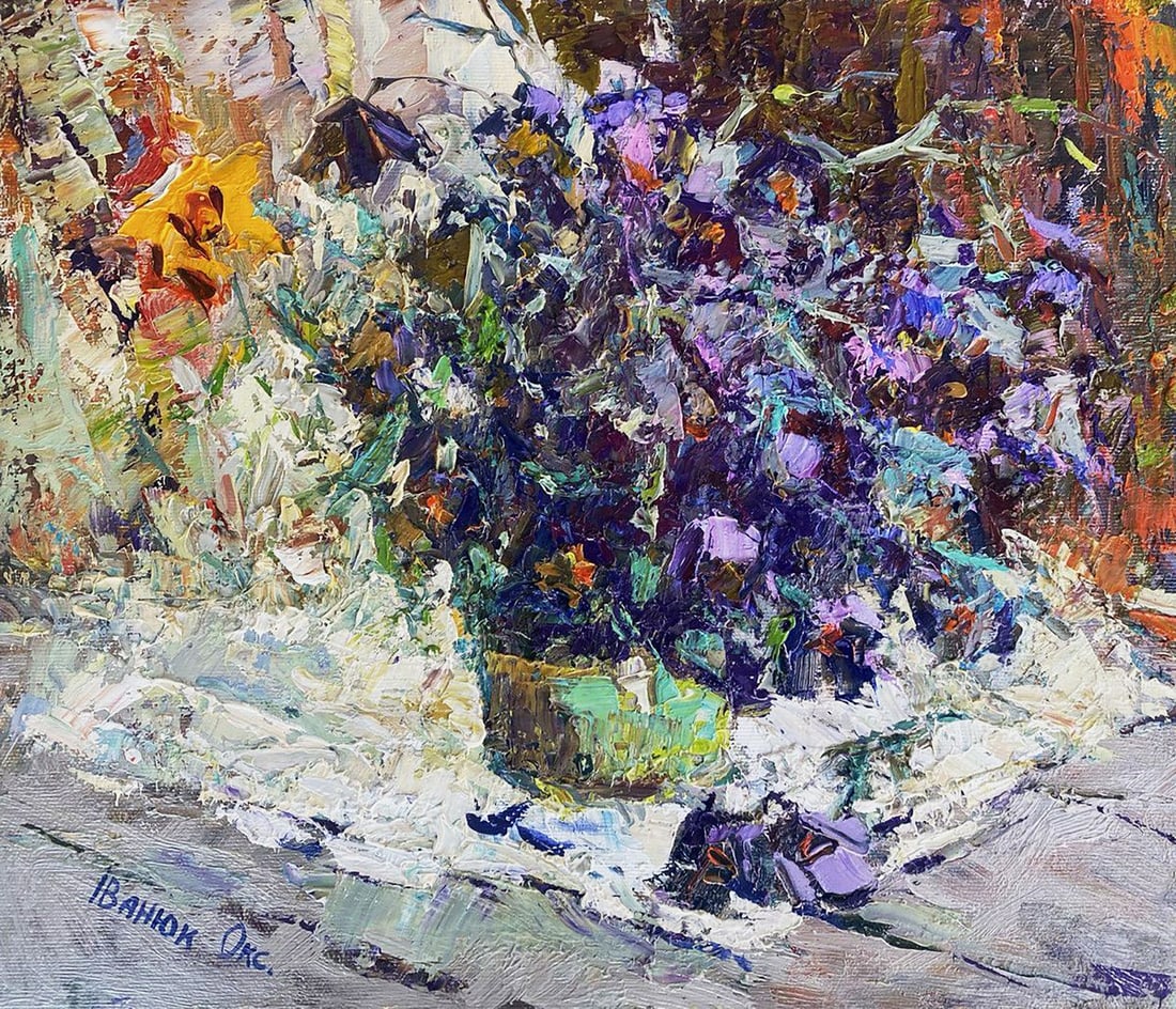 Oil painting Dream-grass Oksana Kalenyuk: Title: Oil painting Dream-grass Oksana Kalenyuk Description: Kalen 1379 "Dream-Grass" is a captivating and whimsical painting that evokes a sense of serene beauty and ethereal tranquility. The