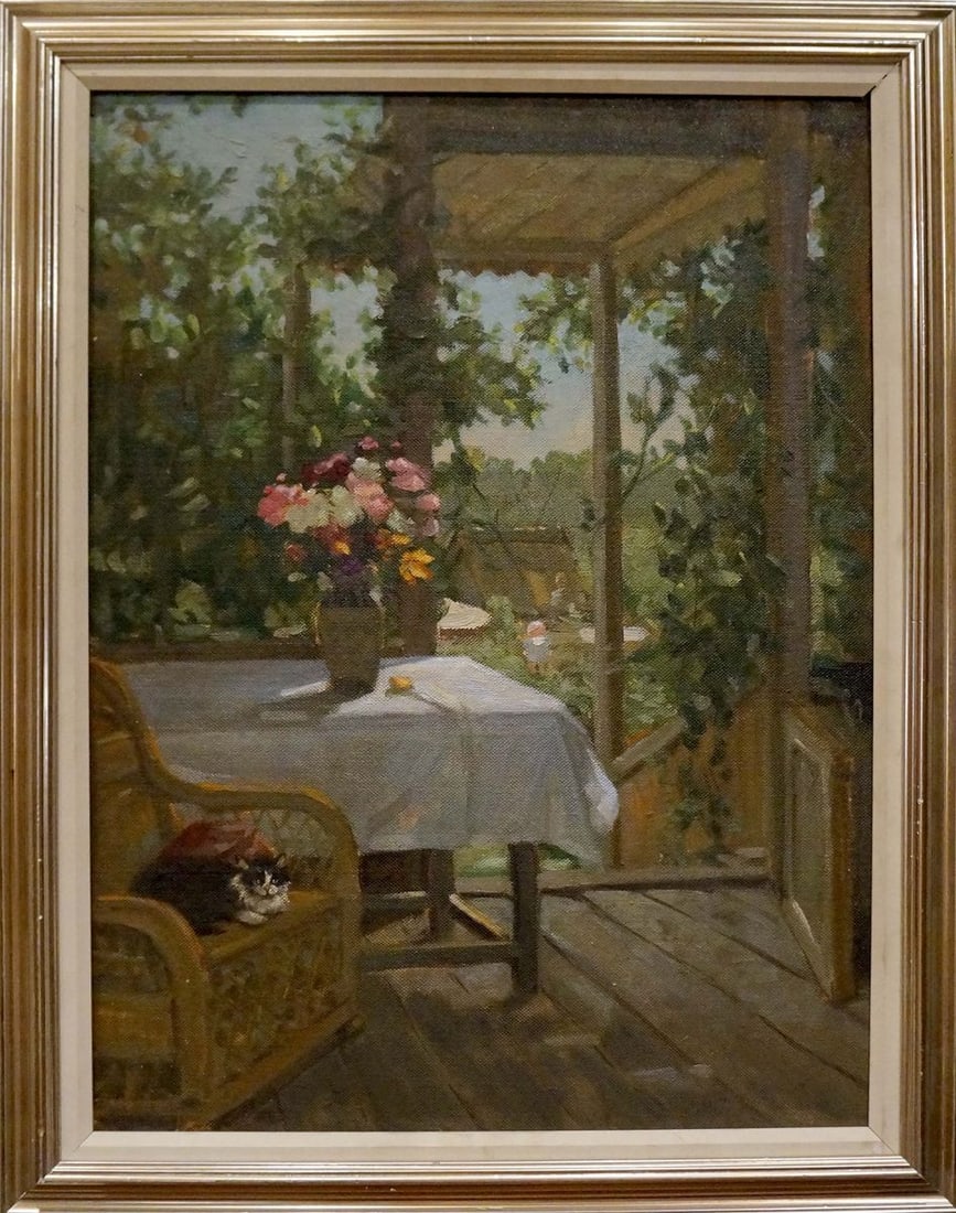 Oil painting Terrace Rudnev Alexey Mikhailovich (1 of 8)