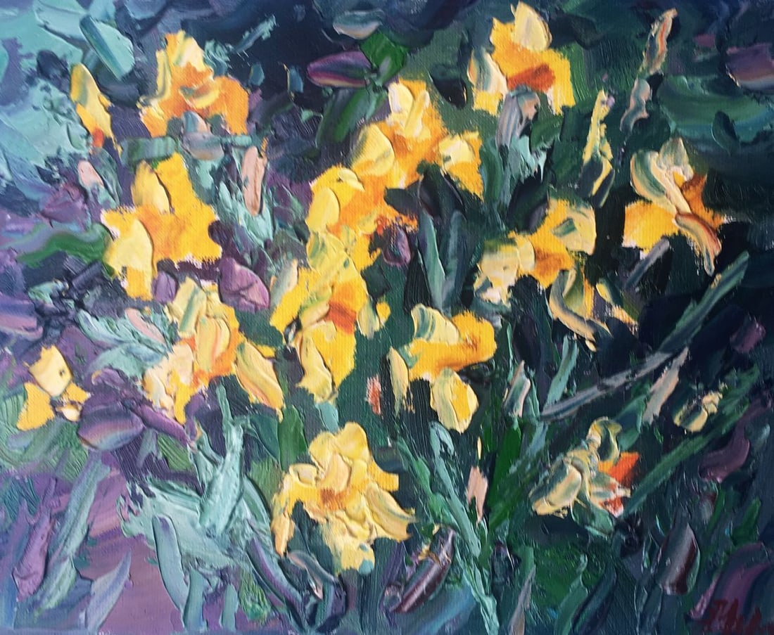 Oil painting Irises Alexander Nikolaevich Cherednichenko (1 of 12)