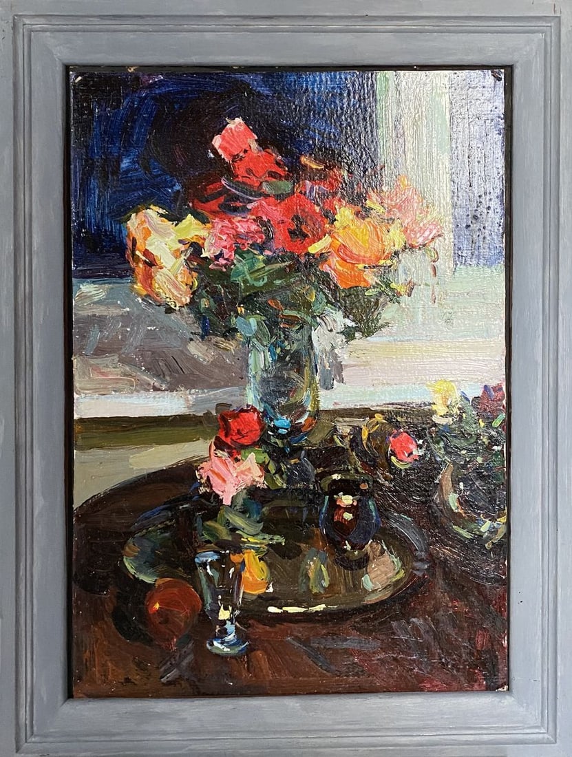Oil painting Vase with Flowers Ryman Evgeny Nikolaevich (1 of 9)