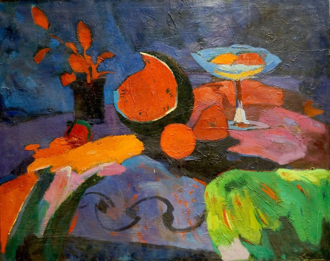 Oil painting At the night window Likhovid Georgy Ivanovich: Title: Oil painting At the night window Likhovid Georgy Ivanovich Description: Vern 1137 *** ABOUT THIS PAINTING *** * TITLE: "At the night window" * ARTIST: Likhovid Georgy Ivanovich * SIZE: 100x80 c