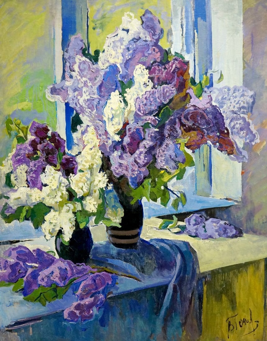 Oil painting Lilac by the window Tolpekin Yuri (1 of 9)