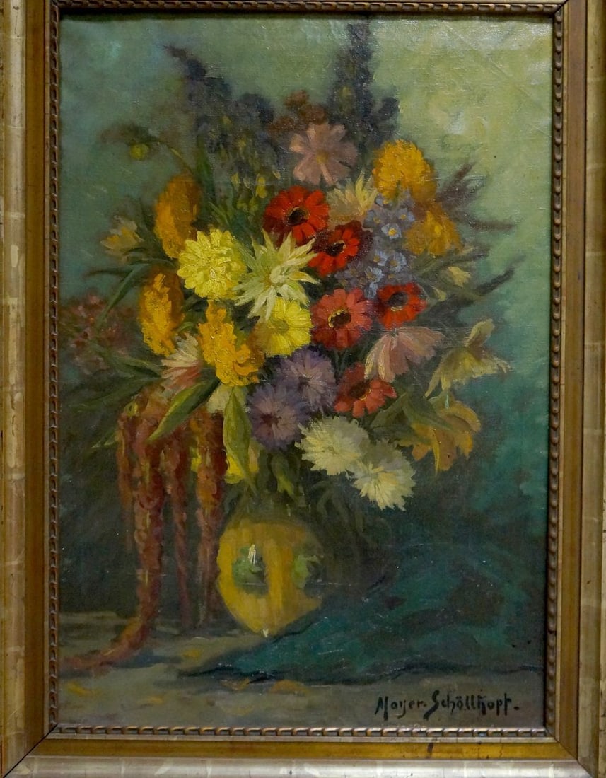 Oil painting Flowers (1 of 8)