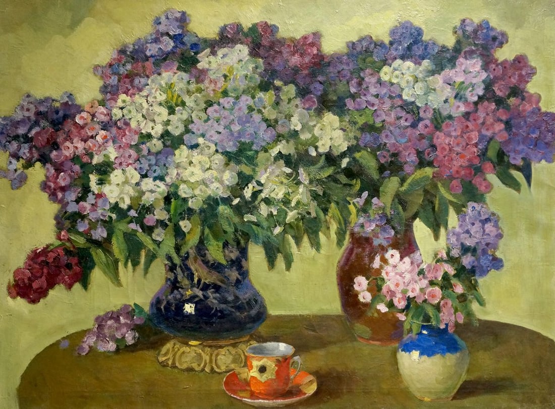 Oil painting Phlox Suponin Petr Mikhailovich (1 of 10)