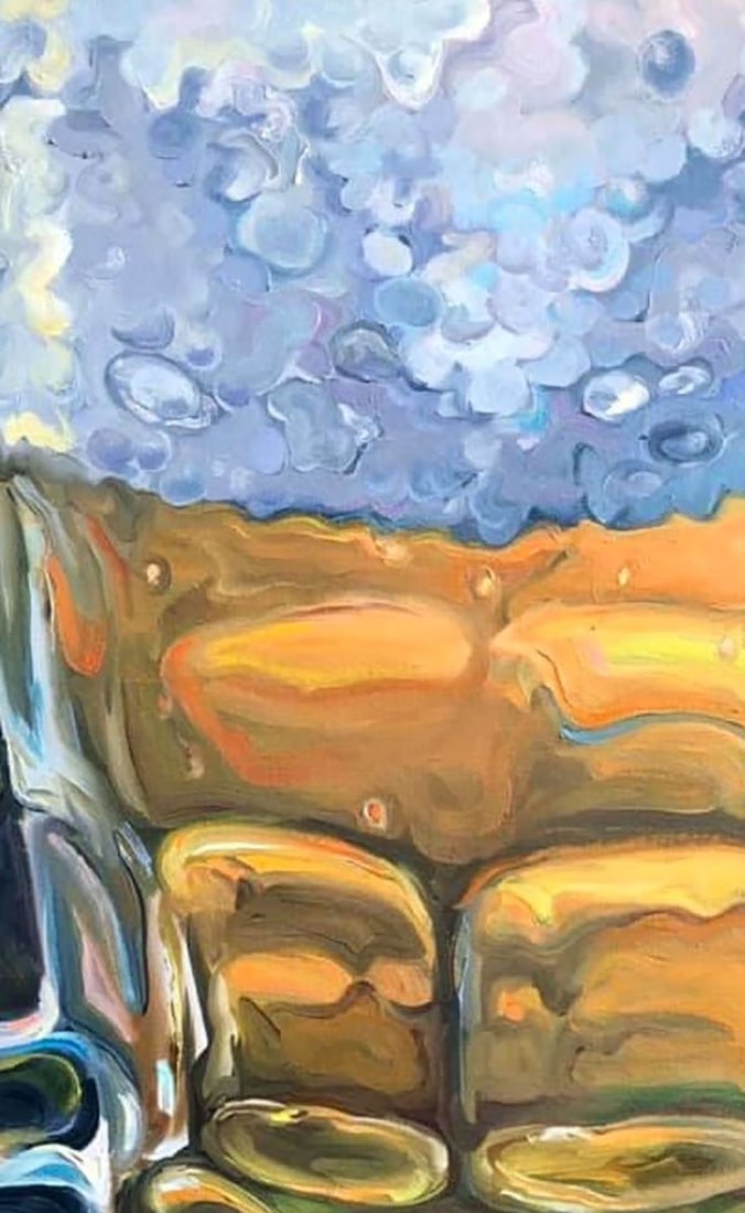 Oil painting Near the beer Procach Olesia - 3