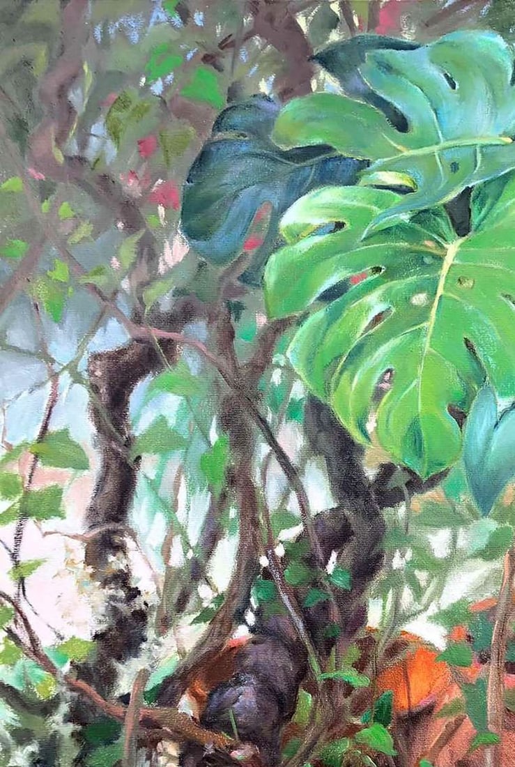 Oil painting Liana and monstera Procach Olesia - 2