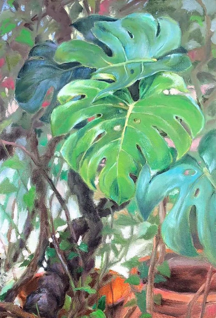 Oil painting Liana and monstera Procach Olesia - 3