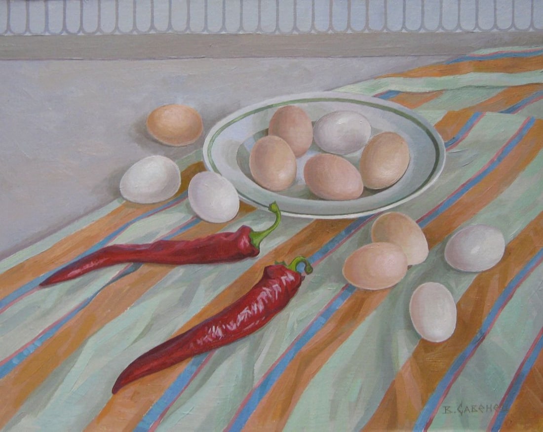 Oil painting Still life Kalebets Valery (1 of 1)
