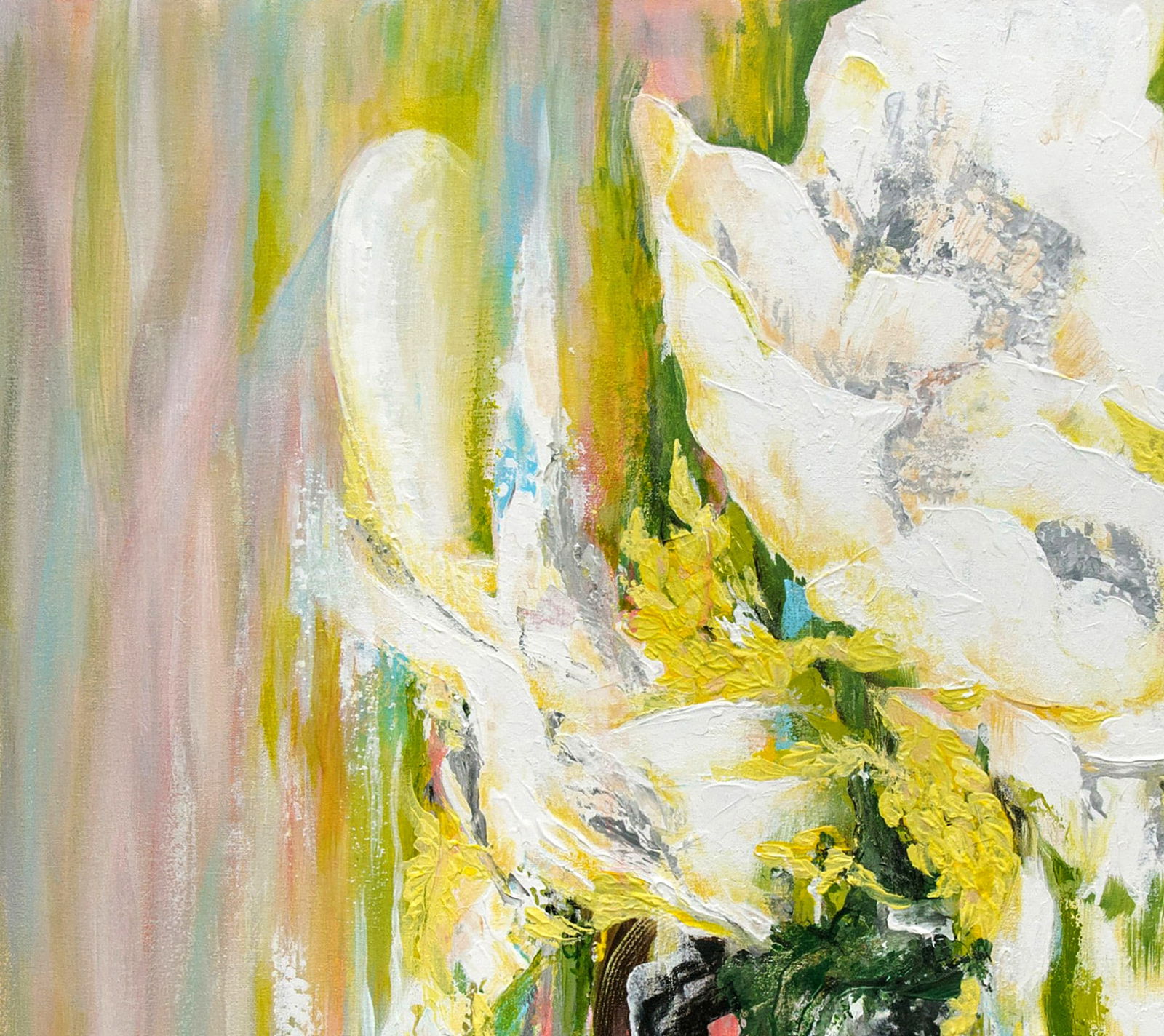 Acrylic painting White desire Halyna Babak - 2