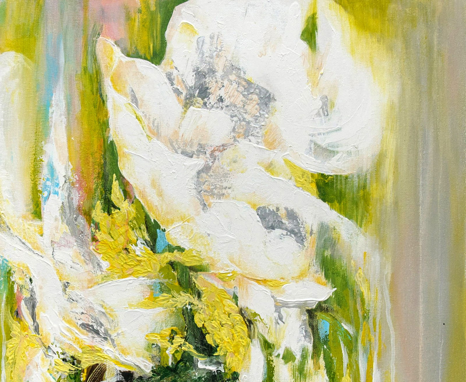 Acrylic painting White desire Halyna Babak - 3