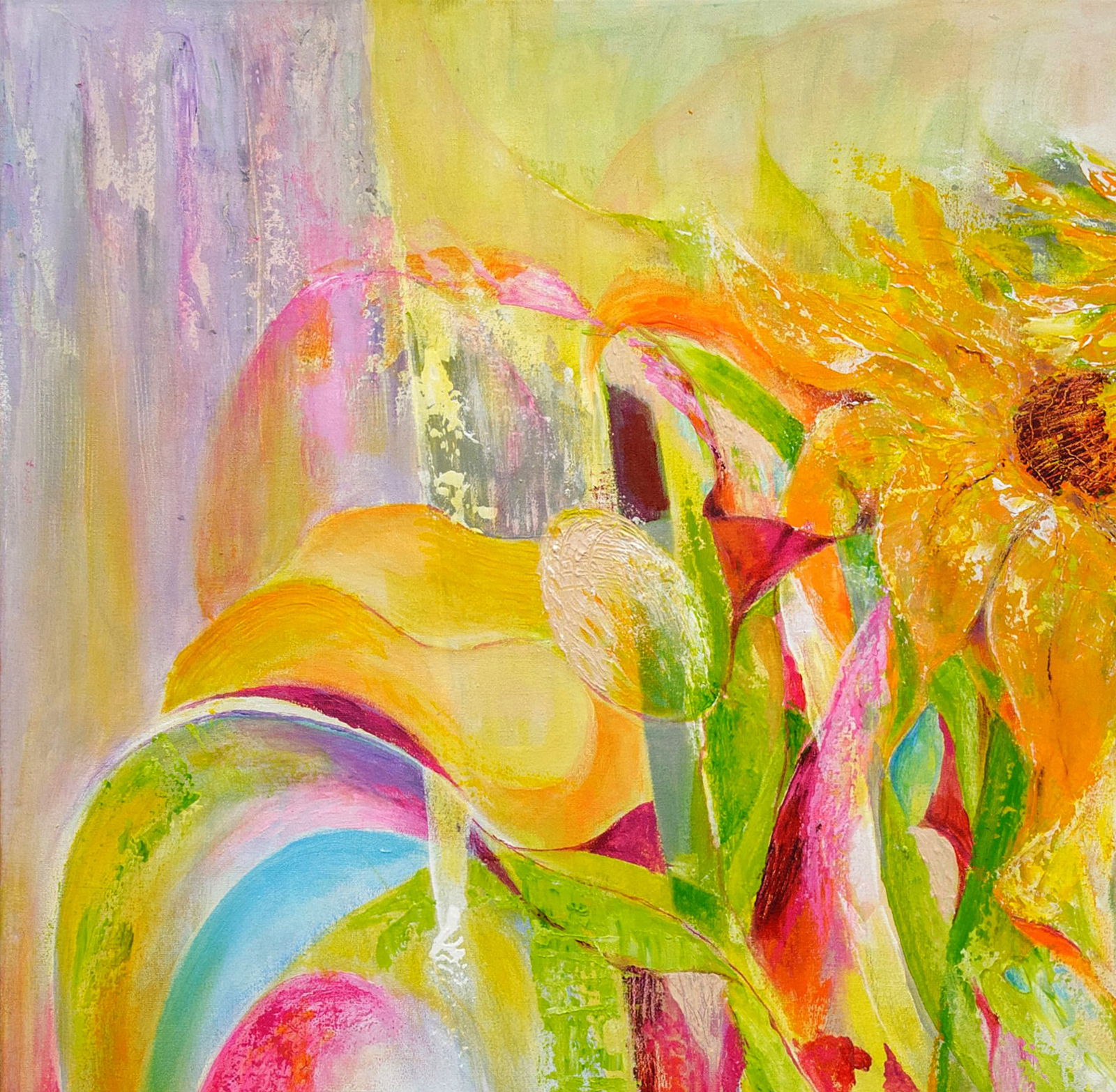 Acrylic painting Summer fun Halyna Babak - 2