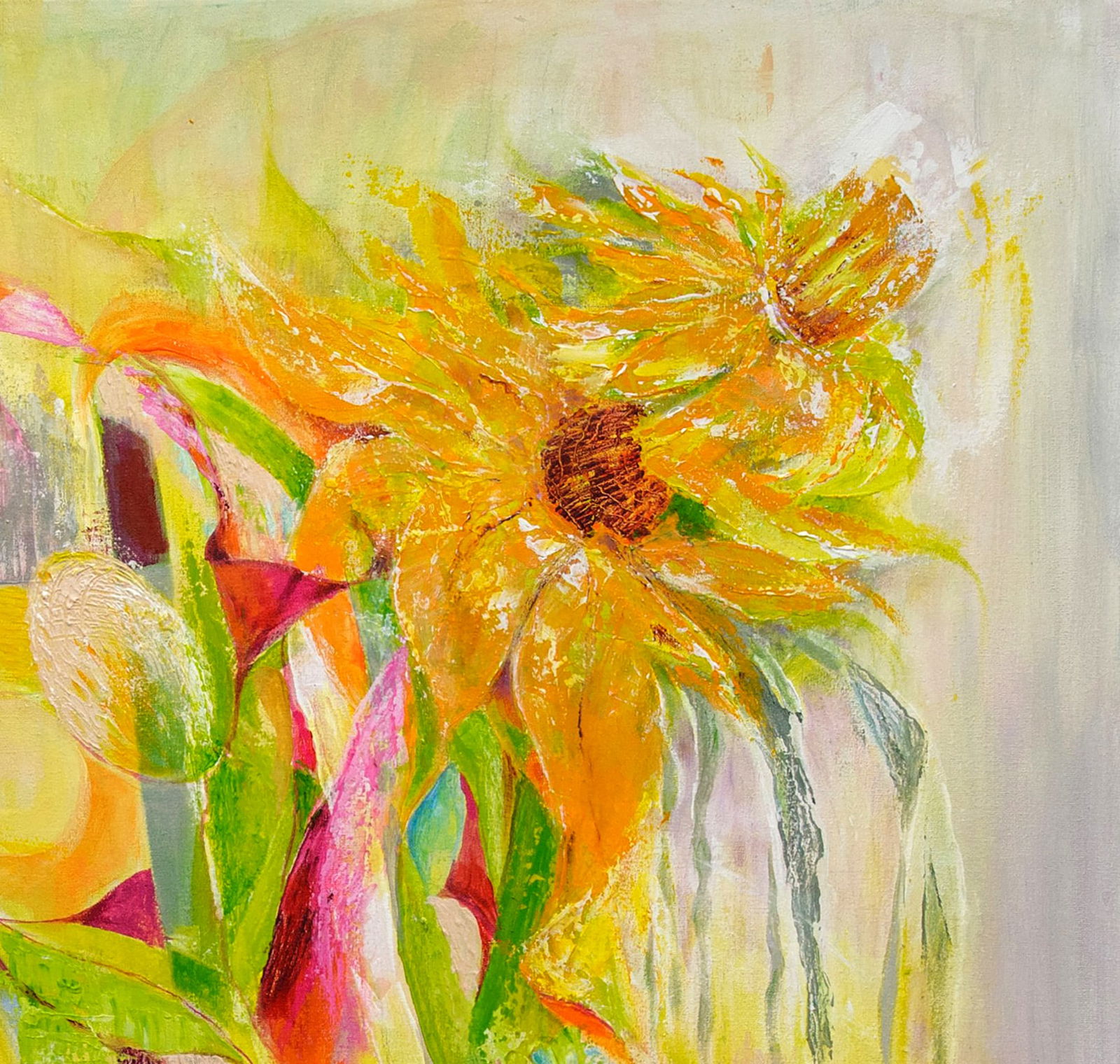 Acrylic painting Summer fun Halyna Babak - 3