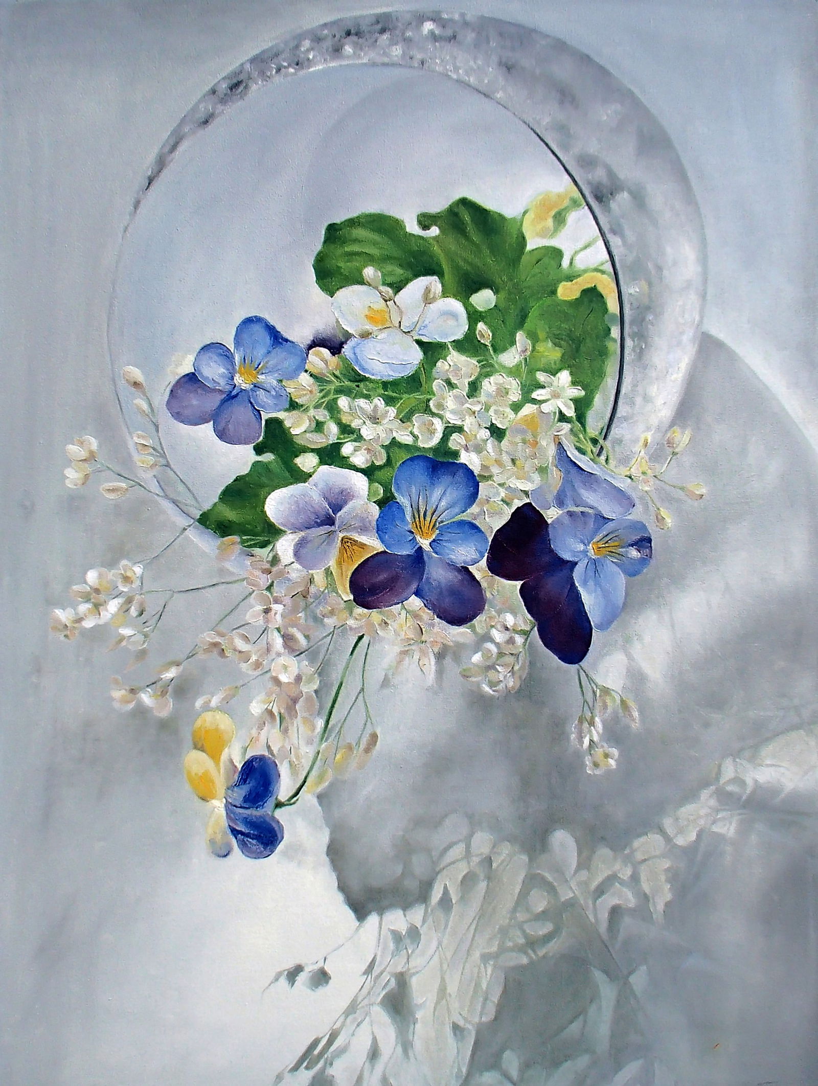 Oil painting Drink of spring Halyna Babak: Title: Oil painting Drink of spring Halyna Babak Description: 9BAB Painter: Halyna Babak Size: 80x60 cm/31.49x23.62 inches Components: oil, canvas Original painting CONDITION: excellent ARTIST: 