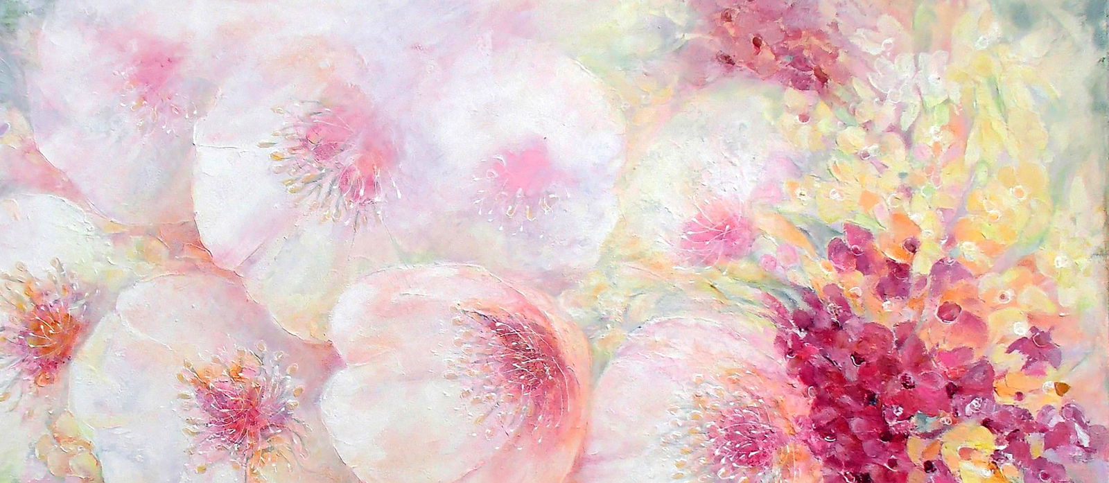 Acrylic painting Flower heaven Halyna Babak - 3