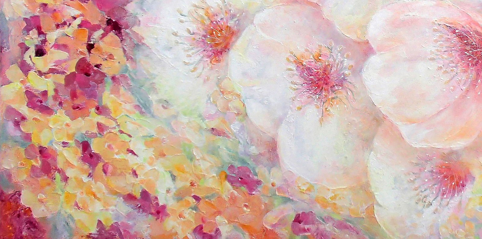 Acrylic painting Flower heaven Halyna Babak - 4