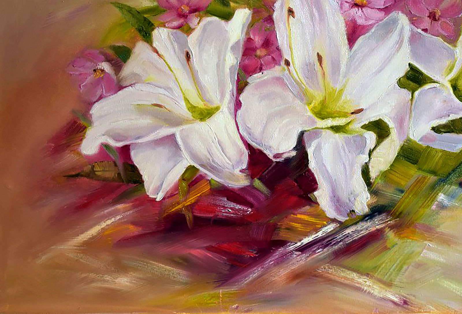 Oil painting White tenderness Halyna Babak - 4